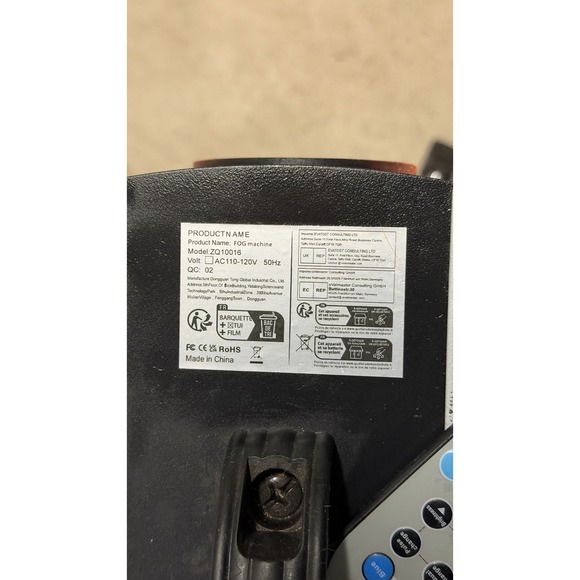 1200W Fog Machine w/ RGB LED Lights & Remote – Tested Working - Picture 7 of 12